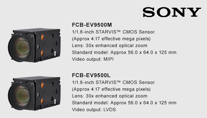 Sony FCB-EV9500L and FCB-EV9500M Sony FCB-EV9500L and FCB-EV9500M