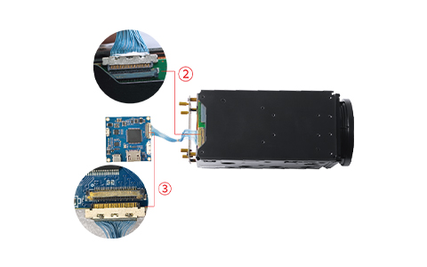 LVDS to 4K USB Type-C Interface Board+FCB-ER9500 Connection Steps 2