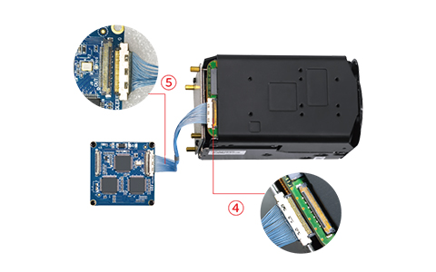 Compact 3-in-1 Interface Board with SDI CVBS LVDS-Loop-out+FCB-EV9520L-3
