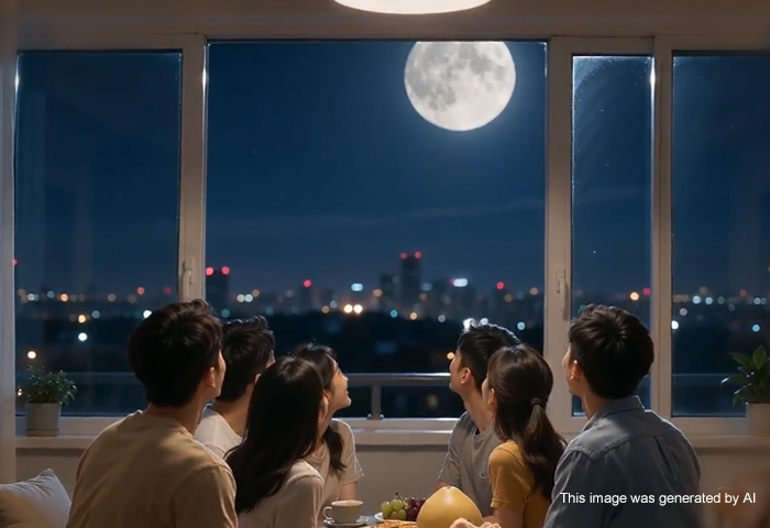 Wherever moonlight reaches, there is home.